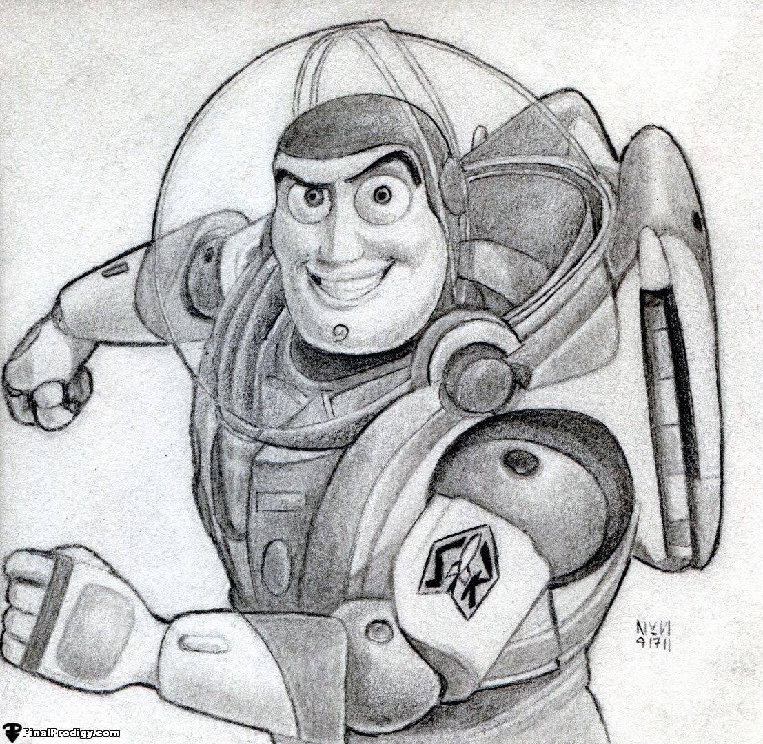 How to Draw Buzz Lightyear, Toy Story