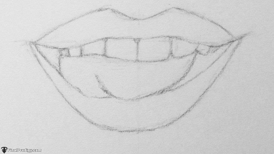 Xscape lips by step step step drawing human by step