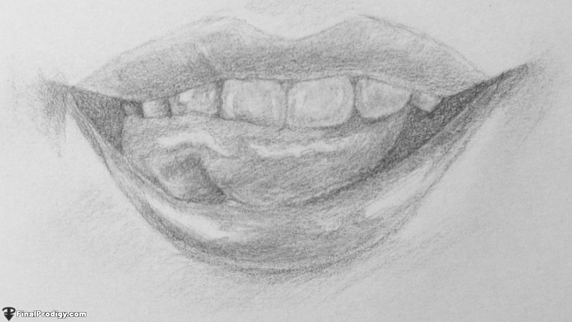 Sharp Teeth Human Drawing